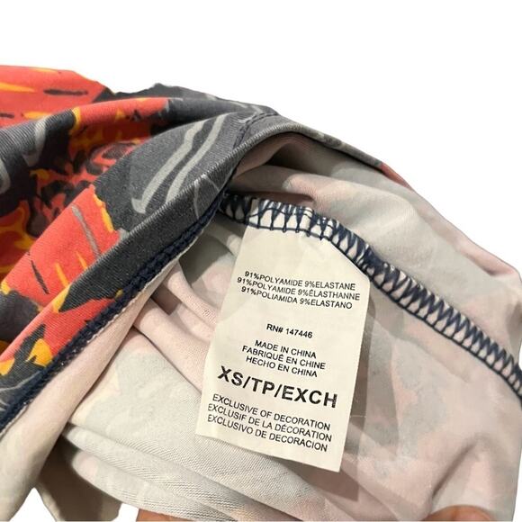 Hang Ten Pullover UPF 50 Floral Sun Rashguard Top Long Sleeve Quick-Dry XS - Picture 5 of 13